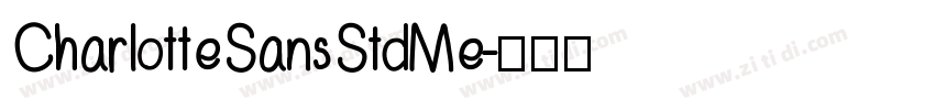 CharIotte SansStd Me字体转换